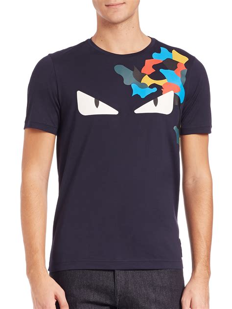 fendi t shirt augen|fendi blue t shirts.